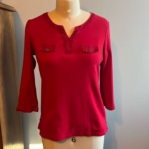 Karen Scott 3/4 sleeved shirt
